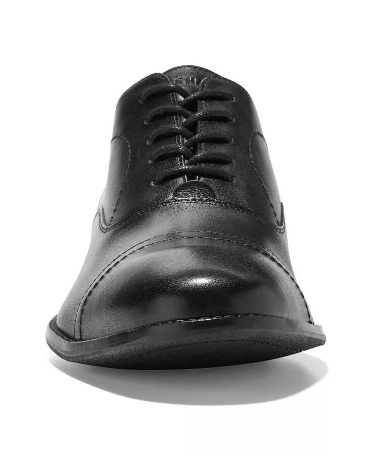 Men's Sawyer Leather Captoe Oxford Shoes Black - 4