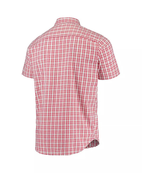 Men's Scarlet Ohio State Buckeyes Rapid Rivers Logo Button-Down Shirt Scarlet - 3