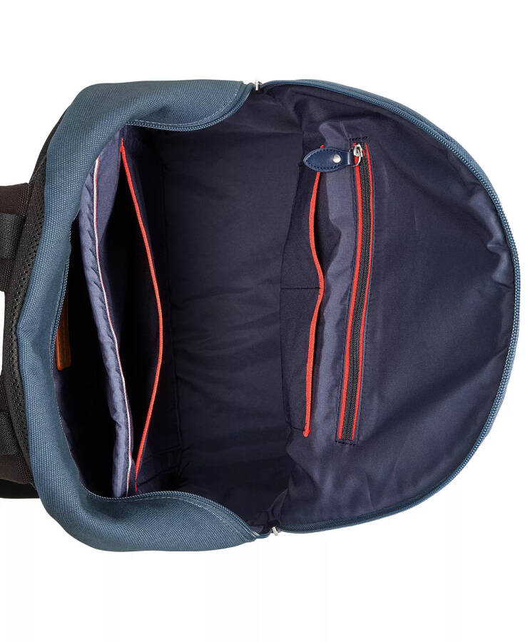 Men's Sean Signature Canvas Backpack Charcoal Blue - 6