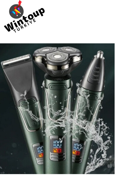 Men's Shaving Set 3-in-1 Digital Display 3 Head Shaver Men's Care - 6