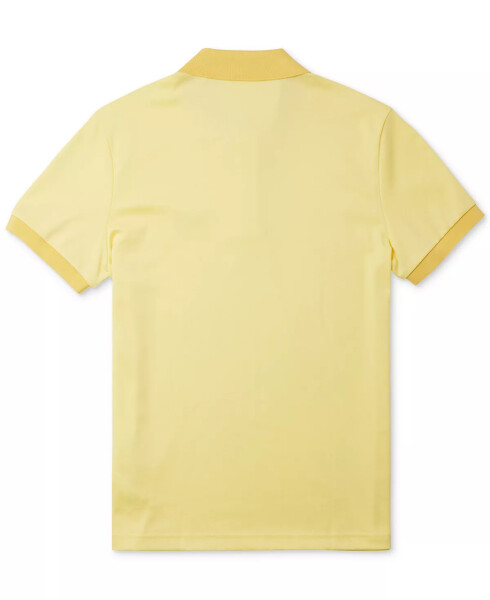 Men's Short-Sleeve Contrast-Trim Polo Shirt, Created for Modazone 107 Yellow - 2