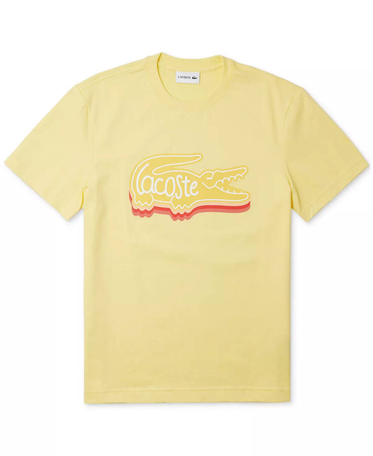 Men's Short Sleeve Crewneck Logo Graphic T-Shirt, Created for Modazone 107 Yellow - 1