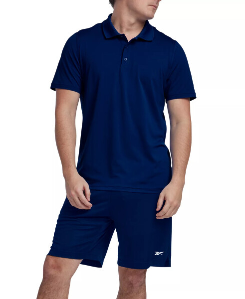 Men's Short Sleeve Performance Training Polo Shirt Vector Navy - 4