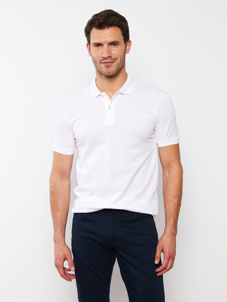 Men's Short Sleeve Pique Polo Shirt - 1