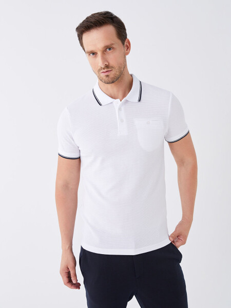 Men's Short Sleeve Polo Shirt - 1