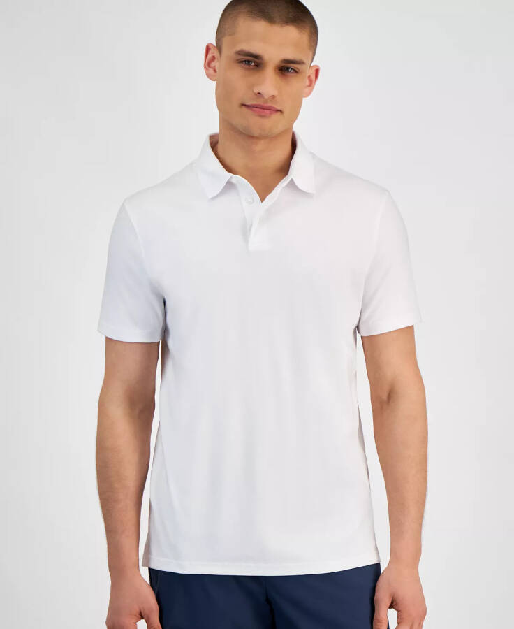 Men's Short Sleeve Supima Cotton Polo Shirt Brilliant White - 6