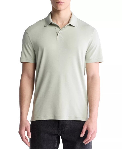 Men's Short Sleeve Supima Cotton Polo Shirt Desert Sage - 1