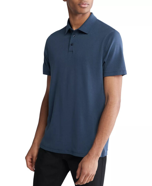 Men's Short Sleeve Supima Cotton Polo Shirt Ink - 1