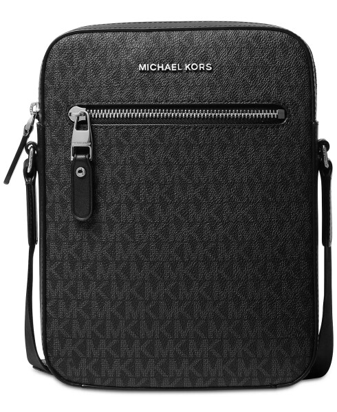 Men's Signature Monogram-Print Flight Bag Black - 1