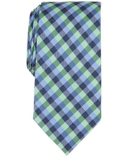 Men's Silva Check Tie, Created for Modazone Mint - 1