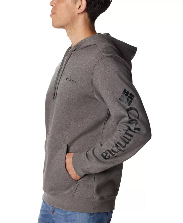 Men's Sleeve Logo Trek Hoodie Charcoal Heather - 3