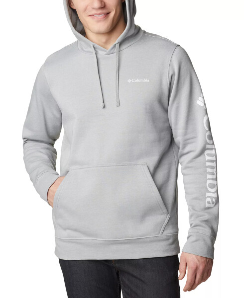 Men's Sleeve Logo Trek Hoodie Columbia Grey Heather, Csc Sleeve Logo - 1