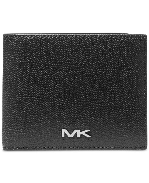 Men's Slim Billfold with Plated Hardware Black - 3