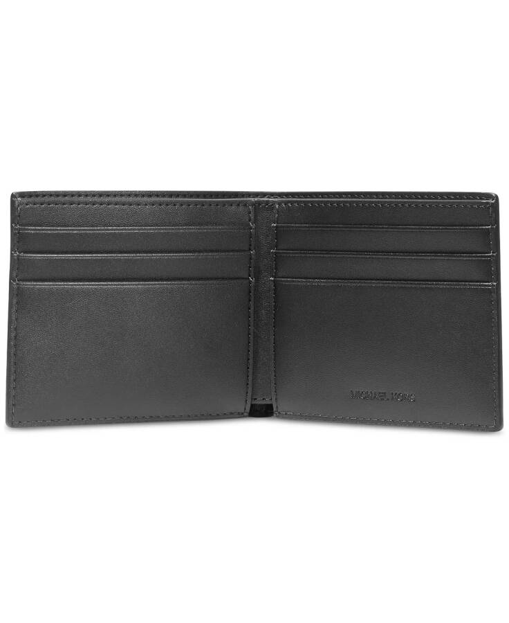 Men's Slim Billfold with Plated Hardware Black - 4