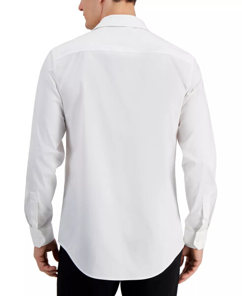 Men's Slim Fit Covered Placket Tuxedo Shirt, Created for Modazone Bright White - 2