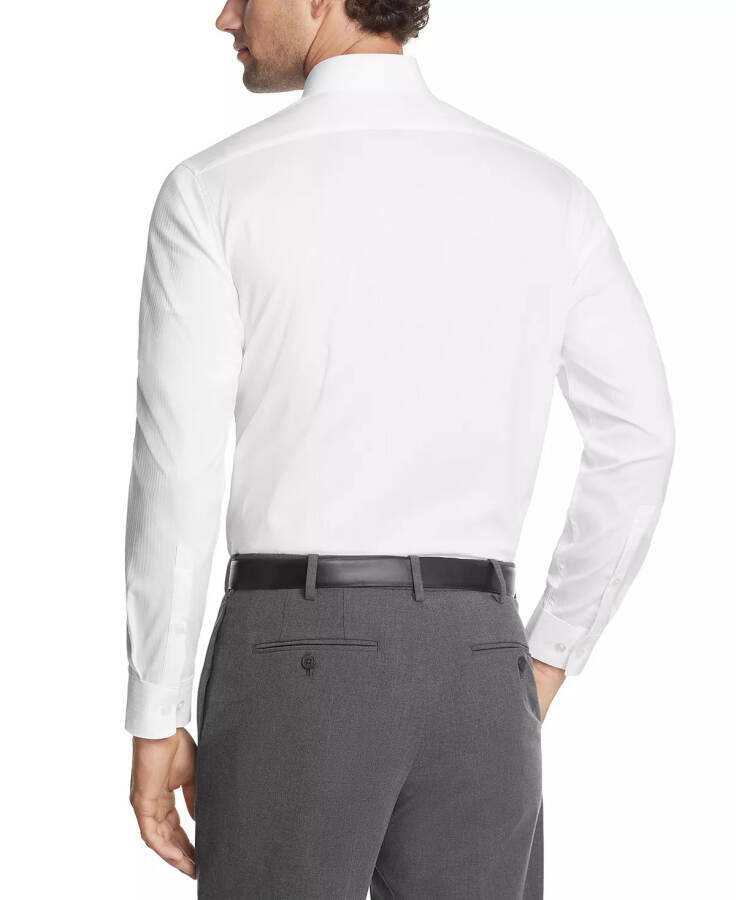 Men's Slim-Fit Flex Stretch Dress Shirt White - 2