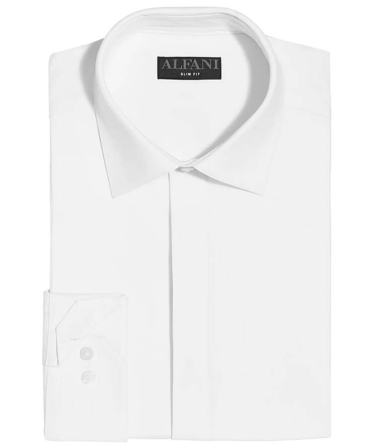 Men's Slim Fit Formal Convertible-Cuff Dress Shirt, Created for Modazone Sierradale - 4