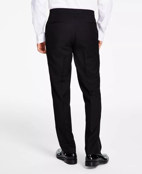 Men's Slim-Fit Stretch Black Tuxedo Pants, Created for modazone Black - 3