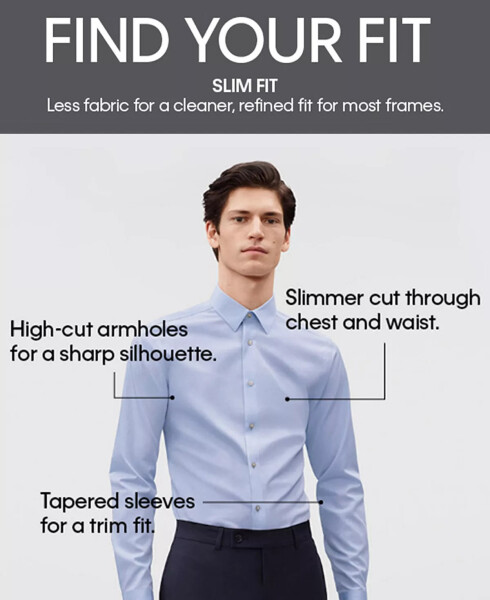 Men's Slim-Fit Stretch Dress Shirt, Online Exclusive Created for Modazone Pink - 3