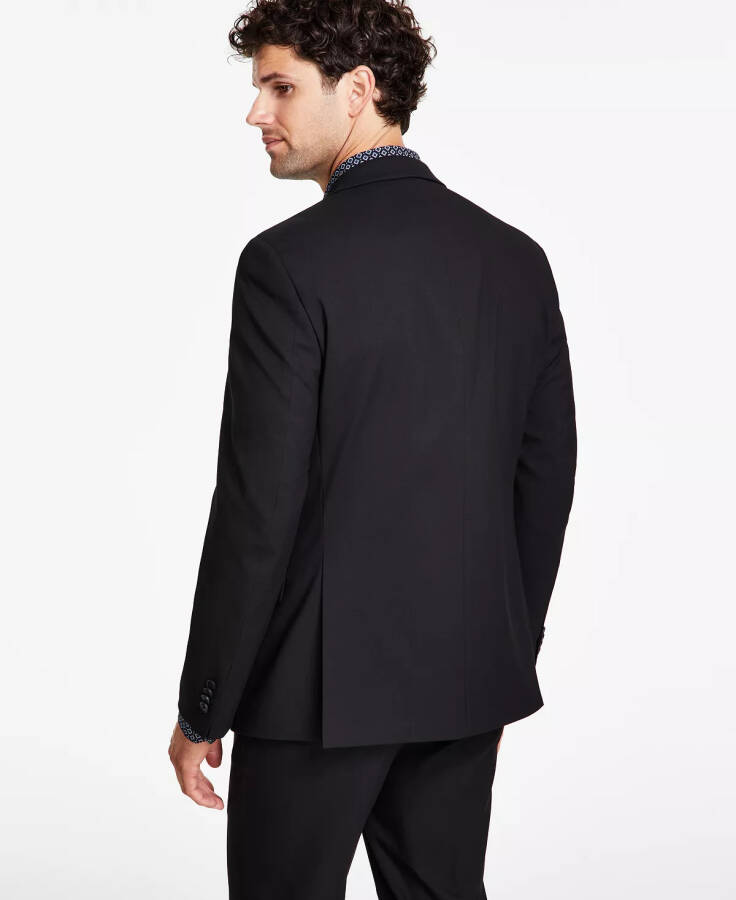 Men's Slim-Fit Stretch Solid Suit Jacket, Created for Modazone Black - 2