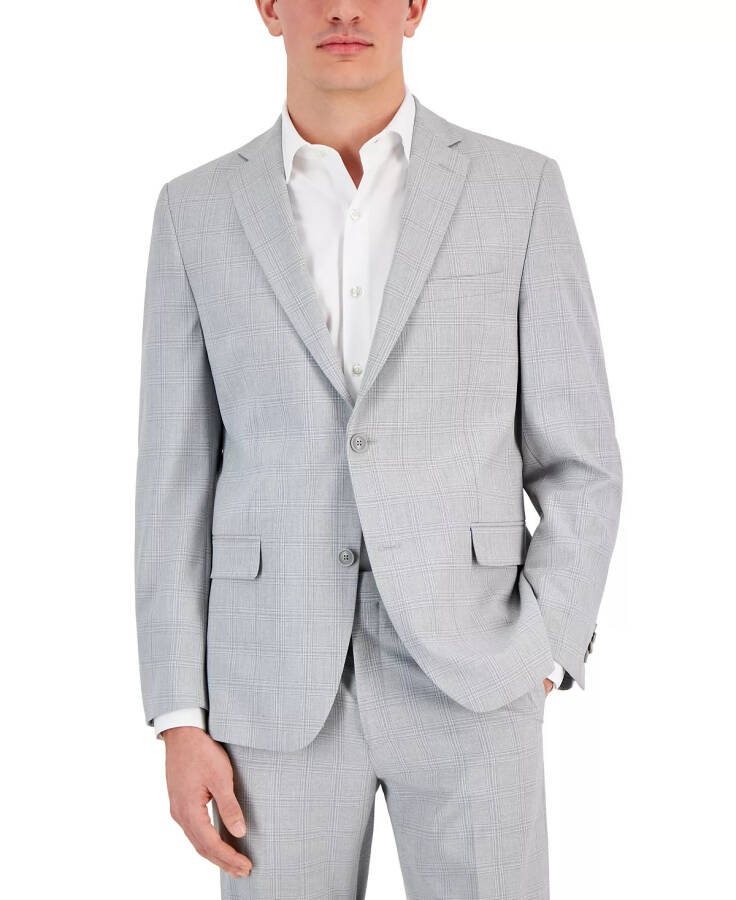 Men's Slim-Fit Stretch Solid Suit Jacket, Created for Modazone Light Grey - 1