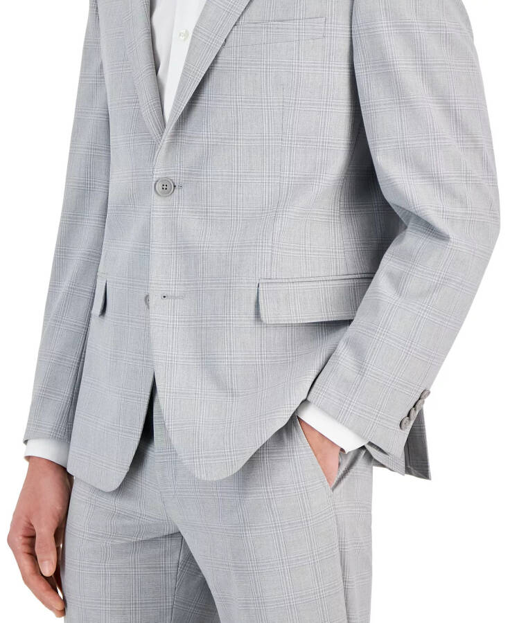 Men's Slim-Fit Stretch Solid Suit Jacket, Created for Modazone Light Grey - 3