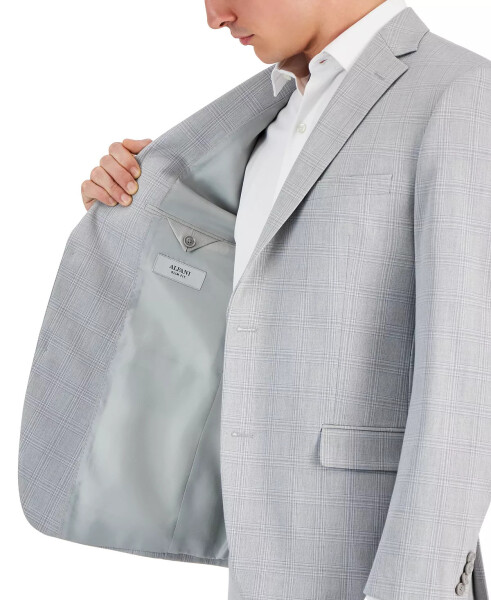 Men's Slim-Fit Stretch Solid Suit Jacket, Created for Modazone Light Grey - 4