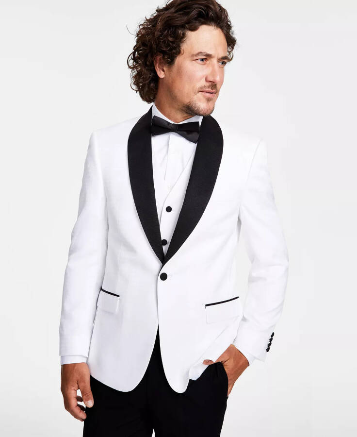 Men's Slim-Fit Tuxedo Jacket, Created for Modazone White - 1