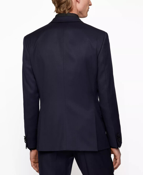 Men's Slim-Fit Tuxedo Jacket Dark Blue - 2