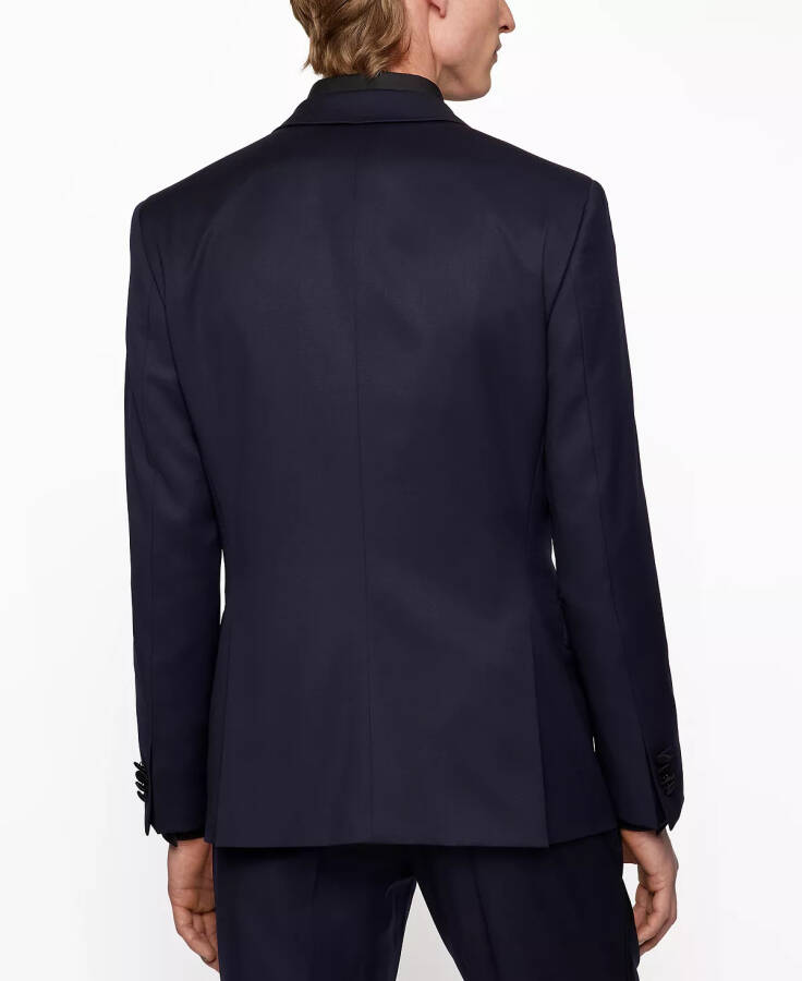 Men's Slim-Fit Tuxedo Jacket Dark Blue - 2