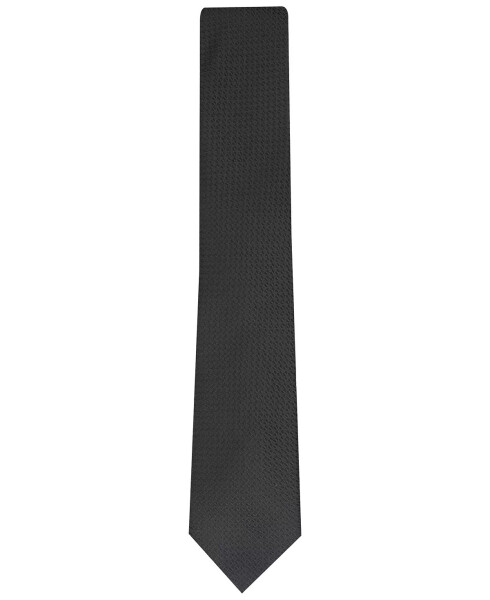 Men's Slim Textured Tie, Created for Modazone - Navy - 3