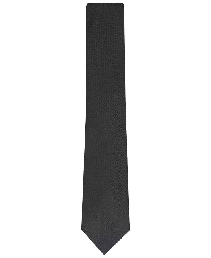 Men's Slim Textured Tie, Created for Modazone - Navy - 3