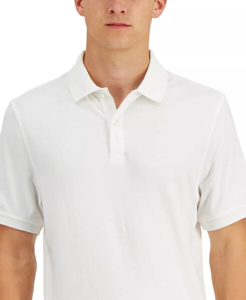 Men's Soft Touch Interlock Polo, Created for Modazone Bright White - 3