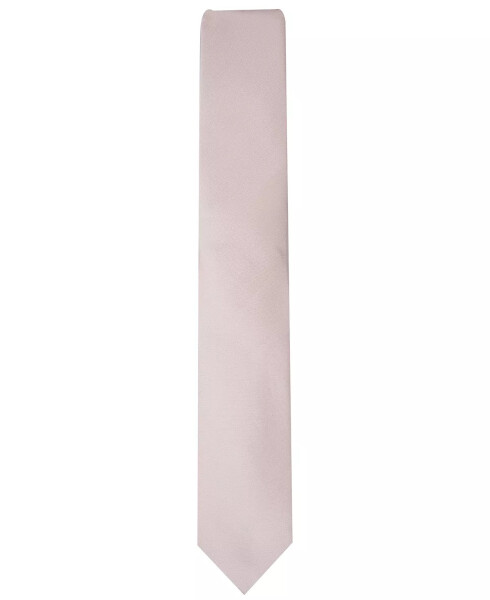 Men's Solid Texture Slim Tie, Created for Modazone Blush - 2