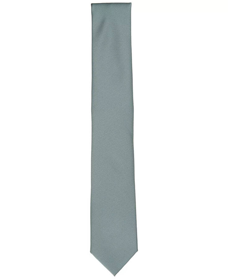 Men's Solid Texture Slim Tie, Created for Modazone Lt Green - 2