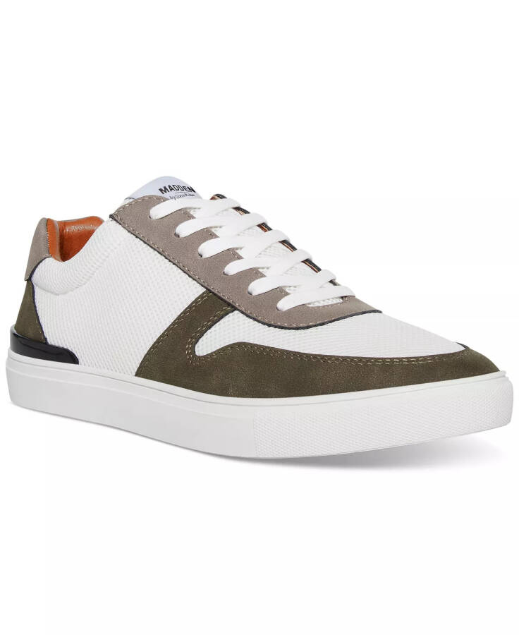 Men's Sollor Lace-Up Sneakers Olive Suede - 1