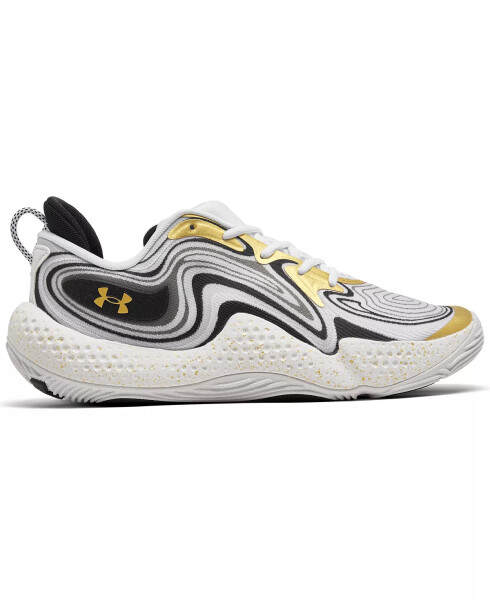 Men's Spawn 6 Basketball Sneakers from Finish Line White, Gold - 2