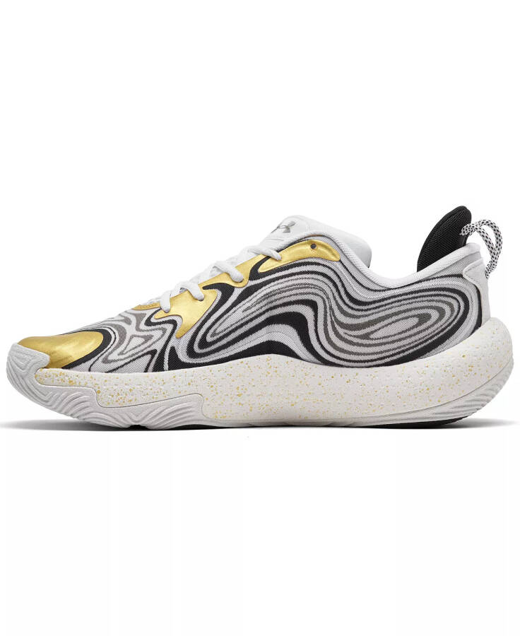 Men's Spawn 6 Basketball Sneakers from Finish Line White, Gold - 4