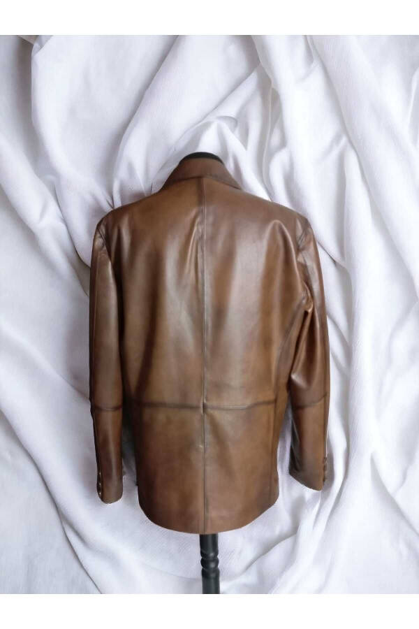 Men's Sport Blazer Leather Jacket - 7