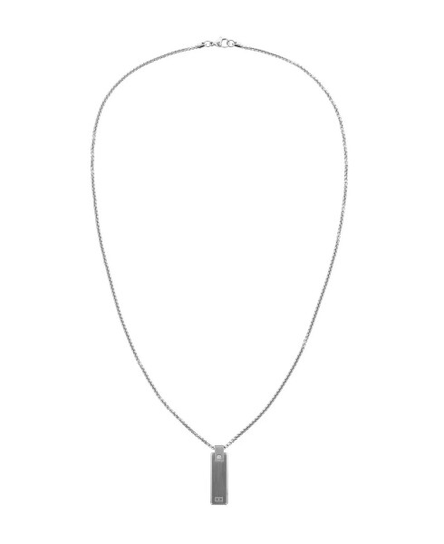 Men's Stainless Steel Necklace Silver-tone - 2