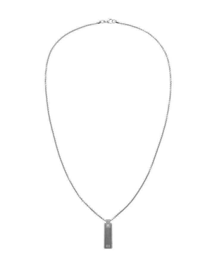 Men's Stainless Steel Necklace Silver-tone - 2