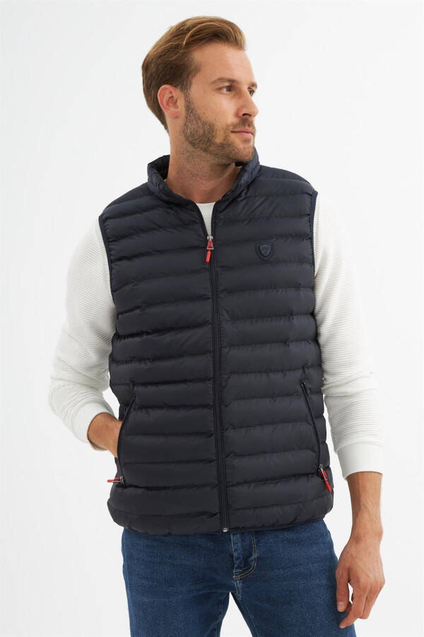 Men's Standard Fit Inflatable Vest Navy - 5