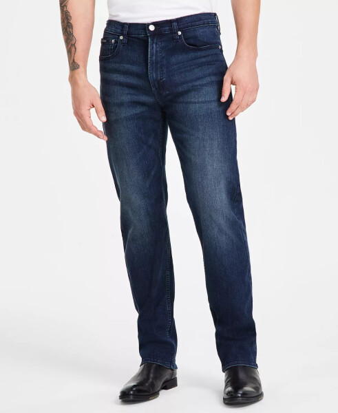 Men's Standard Straight-Fit Stretch Jeans Boston Blue - 1