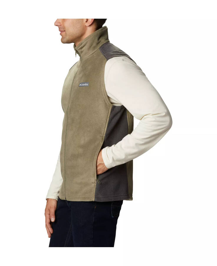 Men's Steens Mountain Fleece Vest Stone Green - 3