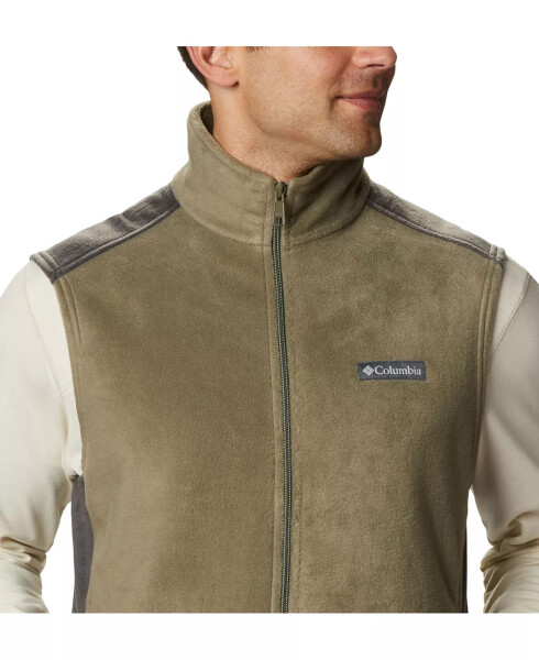 Men's Steens Mountain Fleece Vest Stone Green - 5