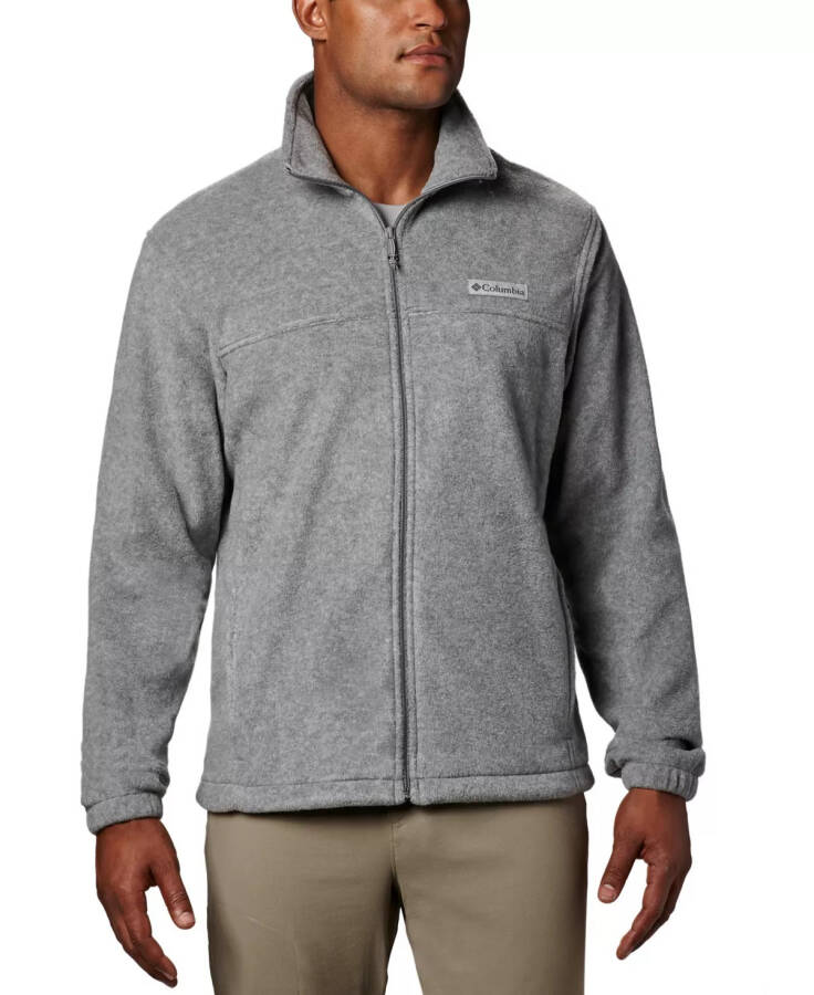 Men's Steens Mountain Full Zip 2.0 Fleece Jacket Light Grey Heather - 1