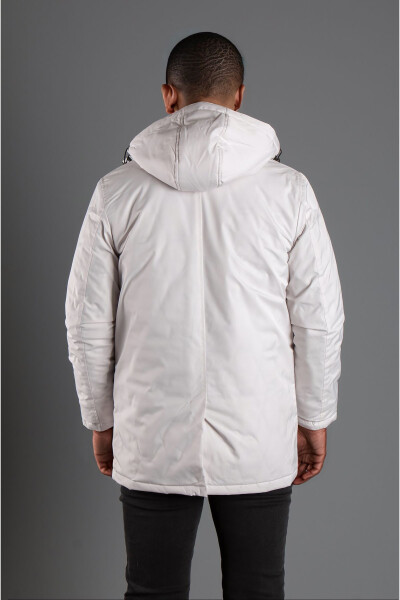 Men's Stone Hooded Puffer Jacket 5615 - 7