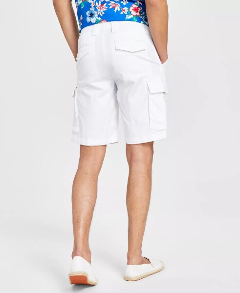 Men's Stretch Cargo Shorts, Created for Modazone Bright White - 5