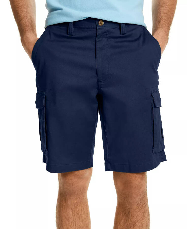 Men's Stretch Cargo Shorts, Created for Modazone Officer Navy - 3