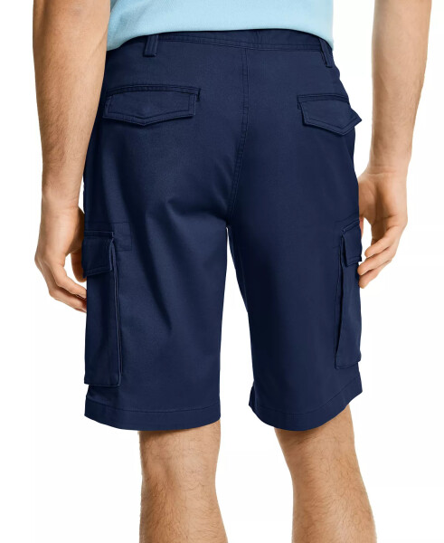 Men's Stretch Cargo Shorts, Created for Modazone Officer Navy - 4